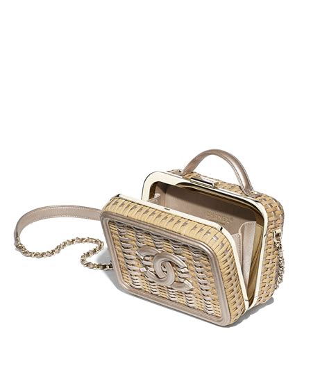 chanel vanity case rattan price|chanel vanity resale.